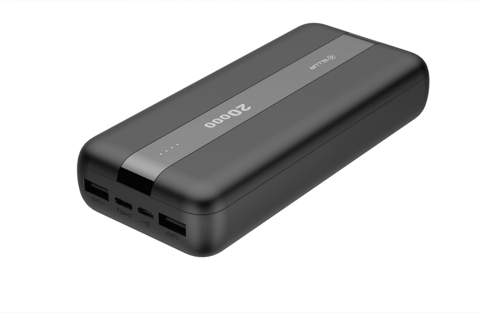 Baterie ext. Tellur 20000mAh, negru — miniatură