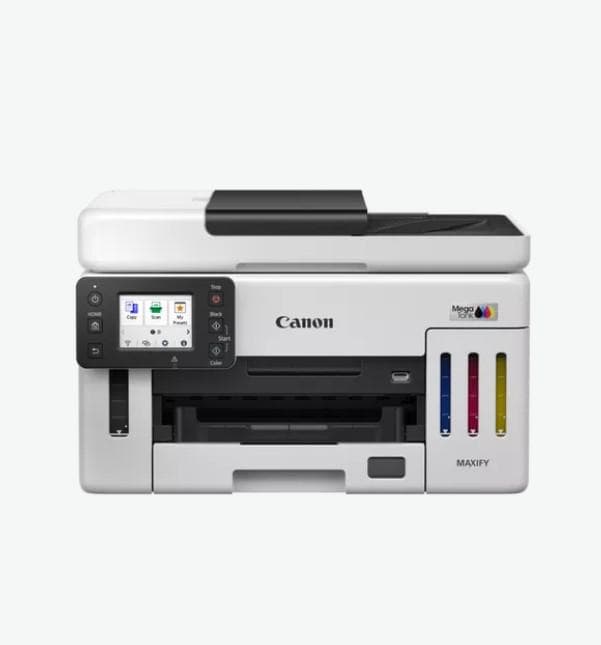 Multifunctional inkjet Canon Maxify GX6140, CISS, format A4, Color, Duplex, USB + LAN + Wi-Fi — miniatură