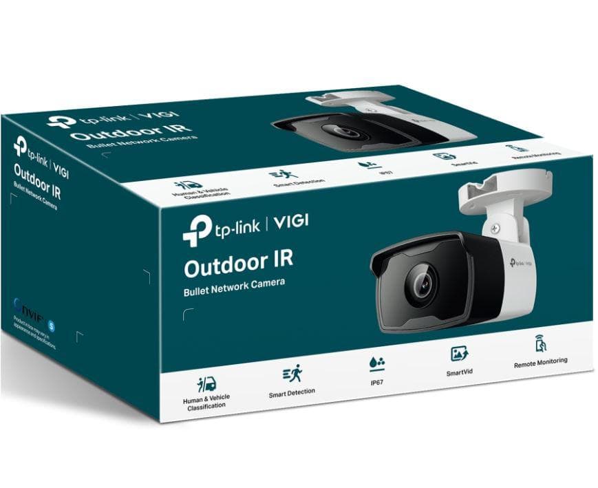 "TP-LINK VIGI 4MP Outdoor Bullet Network Camera,VIGI C340i(4mm), 1/3""Progressive Scan CMOS, obiectiv: 4mm, F2.2, unghi vizualizare, diagonal FOV: 87.4°,distanta IR: 30mm, interfata : 1 x RJ45 10/100M. Ip67" — miniatură