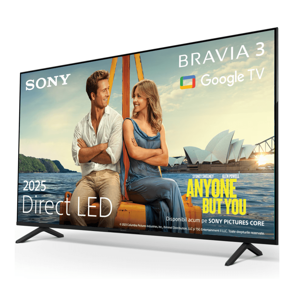 Televizor Sony BRAVIA 3 LED 50S39, 126 cm, Smart Google TV, 4K, Clasa E — miniatură