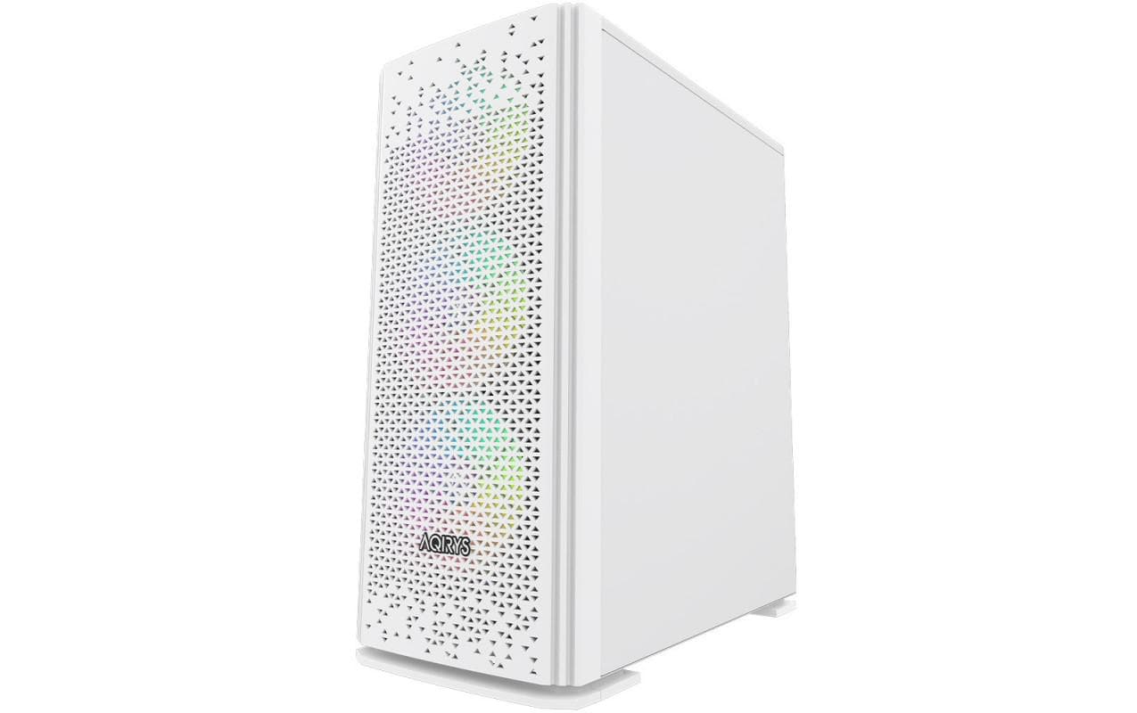 Carcasa AQIRYS Gacrux, RGB, Mid Tower, White — miniatură