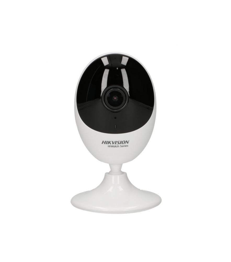 Camera supraveghere Hikvision IP cube HWC-C120-D/W(2.0mm)W; 2MP; seria HiWatch, Wi-FI, rezolutie 1920 × 1080@30fps, lentila 2.0mm, distanta IR 10m, BLC, HLC, 3D DNR,slot micro SD/SDHC/SDXC pana la 256 GB, compresie H.265, audio: microfon si difuzor incorporat, alimentare 5 VDC ± 10%, micro USB