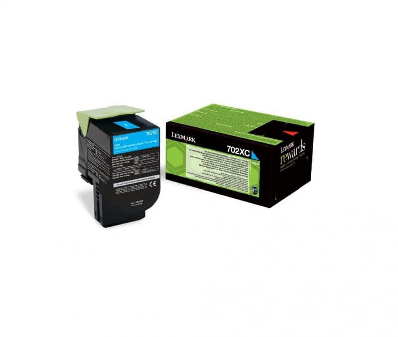 Toner LEXMARK 702XC R, Cyan