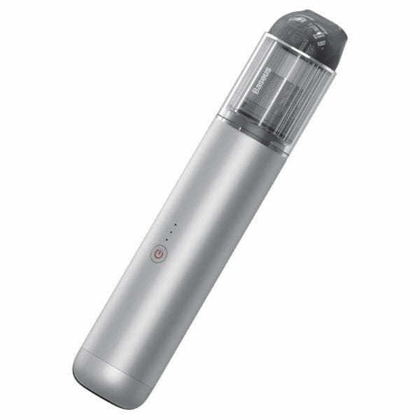 Aspirator de mana Baseus A3, putere aspirare 15000pa, suporta incarcare QC3.0, filtru HEPA, acumulator 4*2000mAh cablu inclus Type-C la USB, argintiu — miniatură