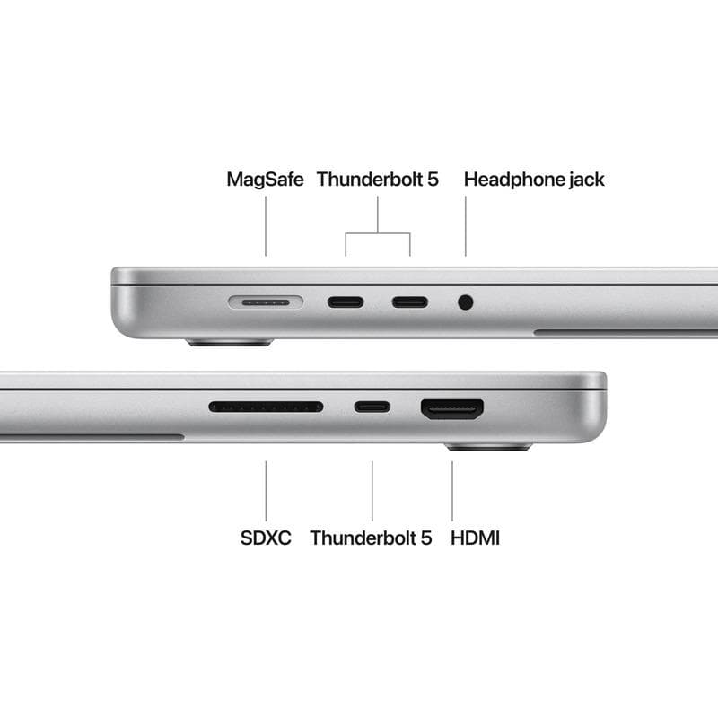 MacBook Pro 16.2"/Apple M4 Max (CPU 16-core, GPU 40-core, Neural Engine 16-core)/128GB/1TB - SILVER - INT KB (Cto from MX2W3RO/A) — miniatură