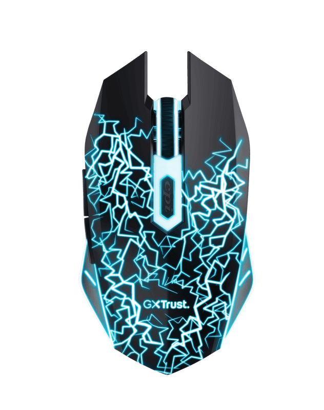 Mouse Gaming Wireless TRUST 24750, 2000 dpi, Negru — miniatură