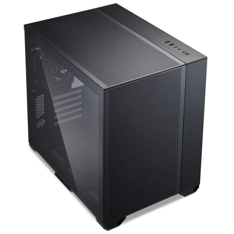 Carcasa Lian Li O11 Air Mini, RGB, Mid Tower, Black — miniatură