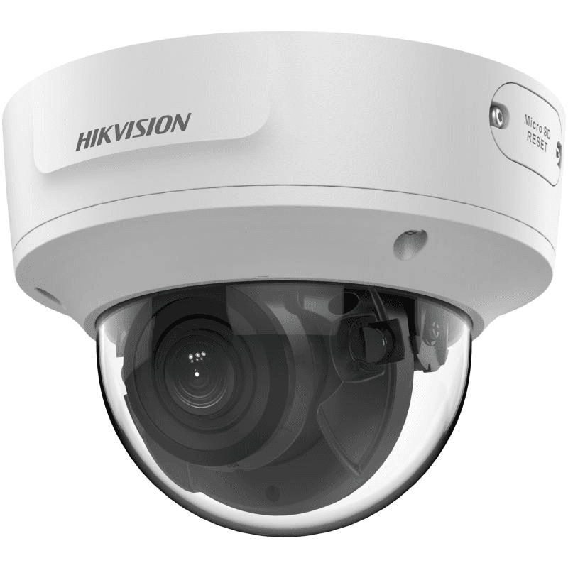 Camera de supraveghere IP Dome 6MP Hikvision DS-2CD2763G2-IZS(2.8-12MM), lentila varifocala: 2.8-12mm, iluminare min: Color: 0.005 Lux @ (F1.6, AGC ON), B/W: 0 Lux cu IR: 30m, interfata audio: 1/1, alarma: 1/1, slot card de memorie: microSD maxim 512GB, alarma la evenimente: Motion detection (human