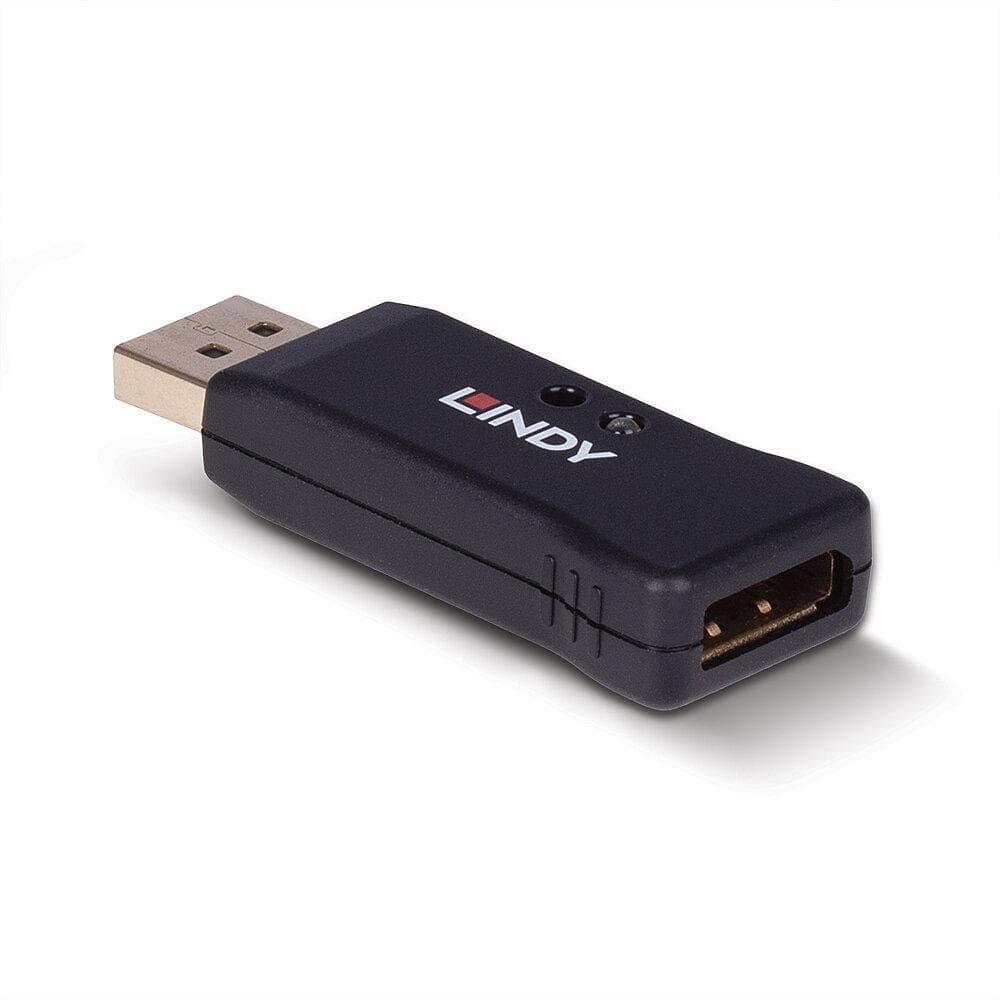 Emulator 1.4 Lindy EDID, latime de banda suportata 32.4 Gbps, rezolutie maxima 7680x4320@30Hz 4:4:4 8bit, negru — miniatură