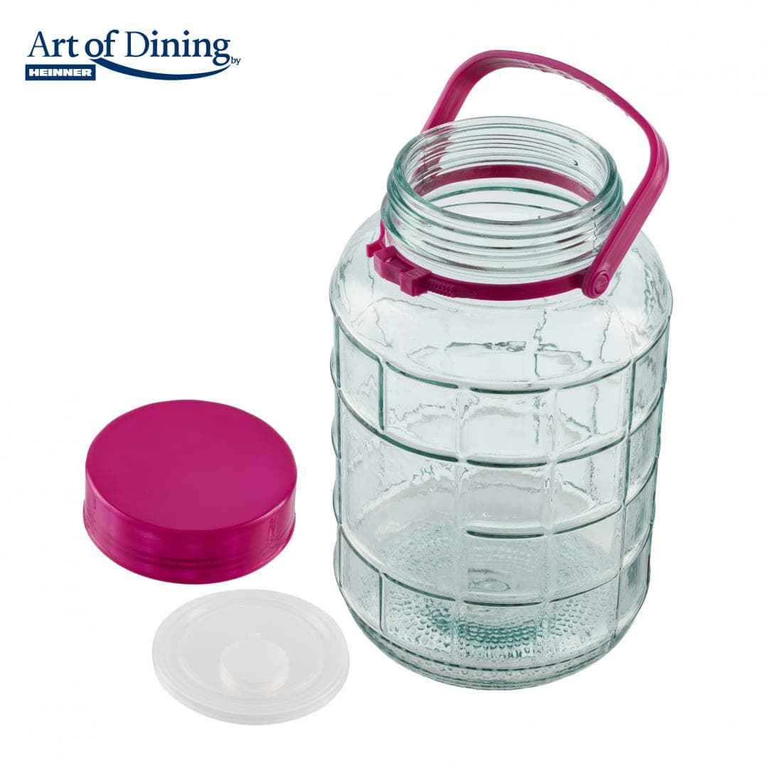 BORCAN STICLA CU CAPAC PLASTIC 5L,ART OF DINING BY HEINNER — miniatură