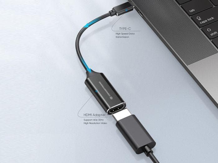 CONCEPTRONIC ABBY03B USB 3.2 Gen 1 HDMI Adapter, 4K30Hz, 198 x 20 x 9 mm — miniatură