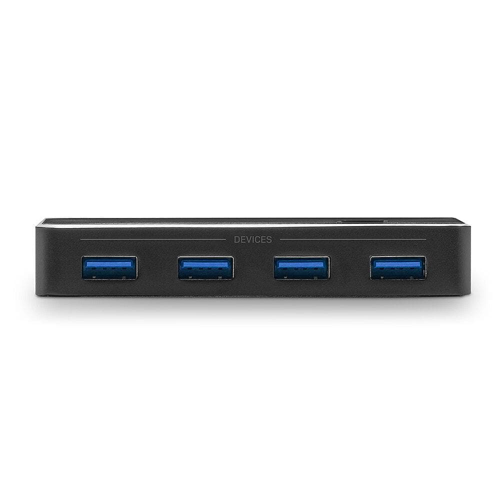 Hub USB Lindy 43387, USB-C, 4 porturi, Negru — miniatură