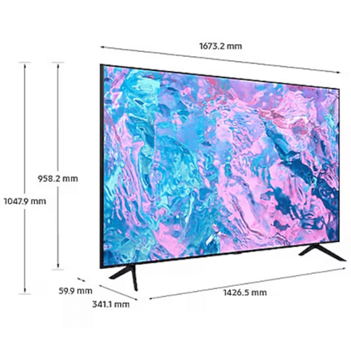 Televizor SAMSUNG LED 75CU7172, 189 cm, Smart, 4K Ultra HD, Clasa F (Model 2023) — miniatură