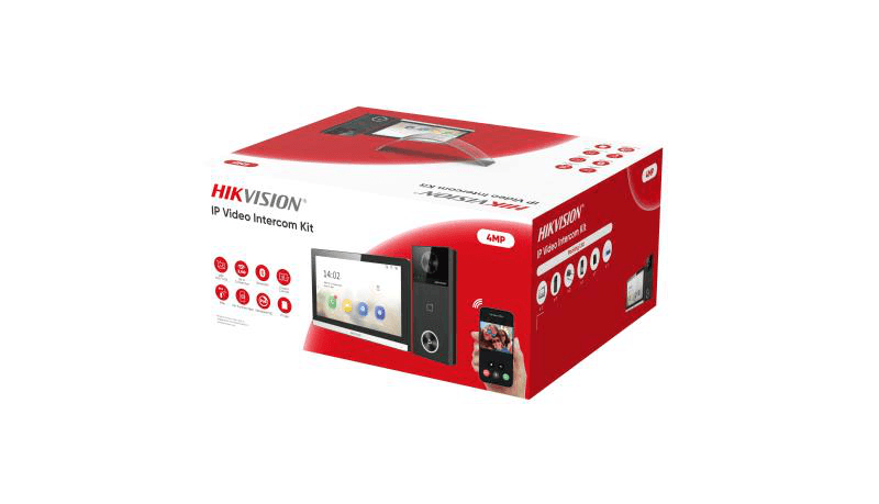KIT VIDEOINTERFON Hikvision IP WIFI 1FAMILIE DS-KIS610-P 4MP higher resolution cu unghi vizualizare de 150° 2 locks control Multiple metode de deschidere: Card, Bluetooth, Hik-Connect, indoor station Inregistrare si playback prin indoor station sau door station Standard PoE power supply Include