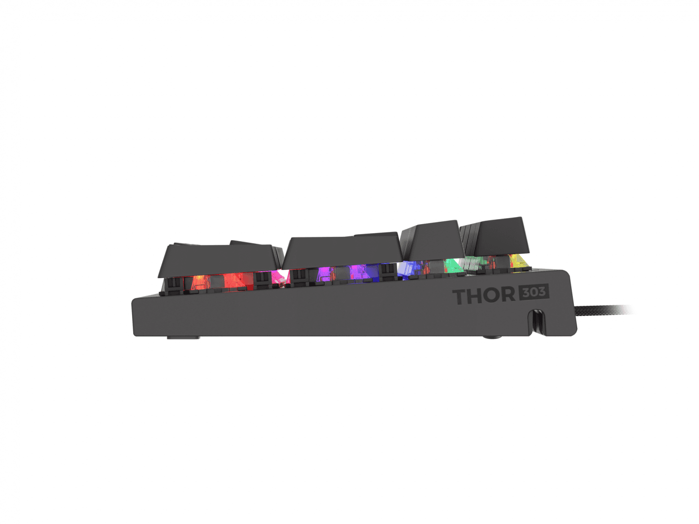 Tastatura Mecanica Gaming Genesis Thor 303, RGB, USB, negru — miniatură
