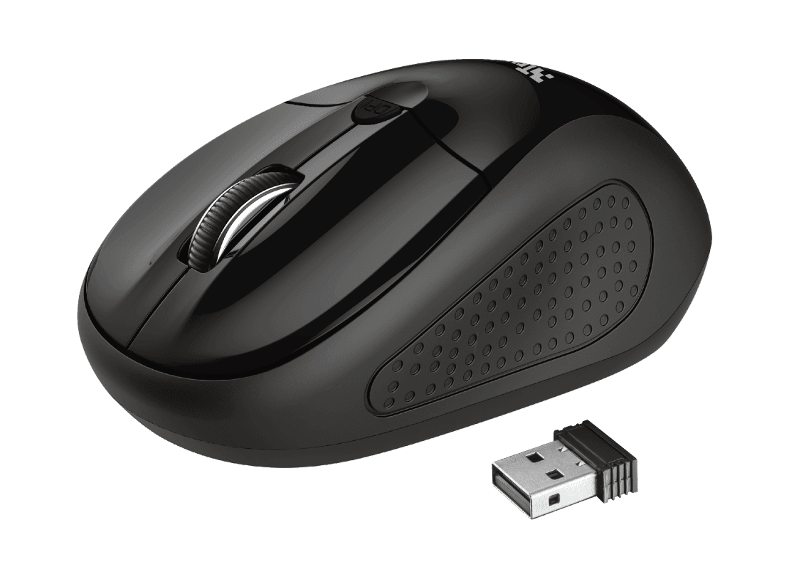 Kit wireless tastatura si mouse Trust Primo, taste numerice, negru — miniatură