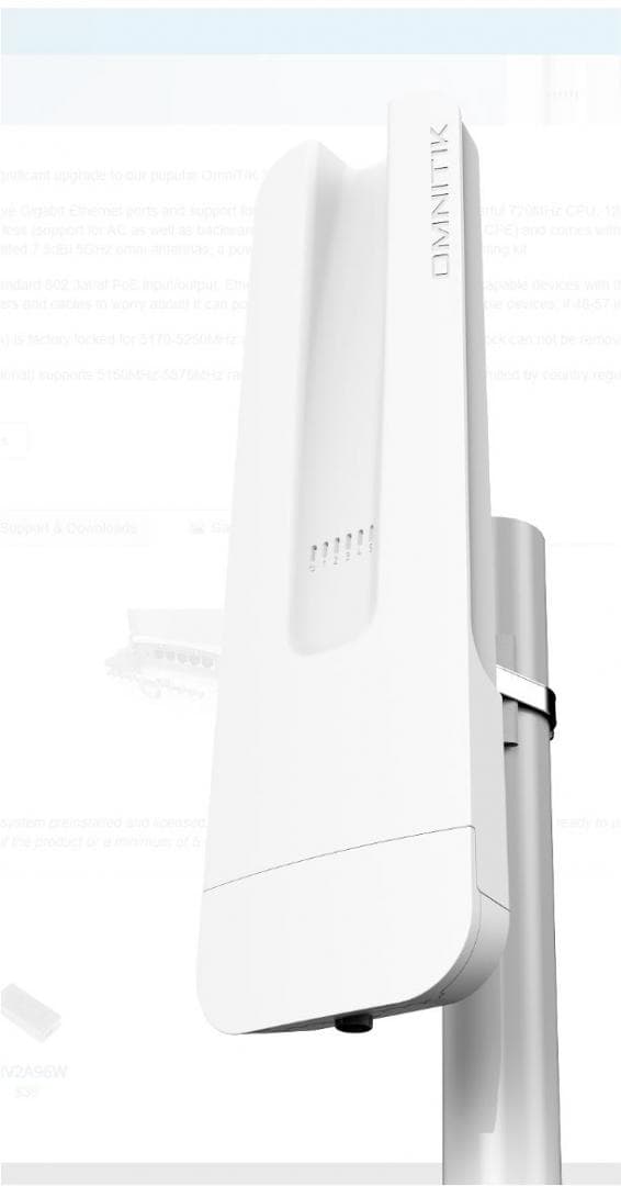 Access point Mikrotik OmniTIK 5 PoE ac, Gigabit, PoE, Single-Band, WI-FI — miniatură