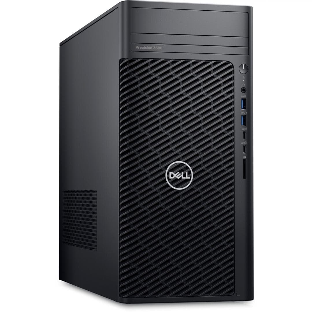 Desktop Workstation Dell Precision 3680 Tower cu procesor Intel Core i9 14900K pana la 6 GHz, 32 GB DDR5, 3TB SSD 2TB HDD, RTX 2000 Ada, Windows 11 Pro, Black — miniatură