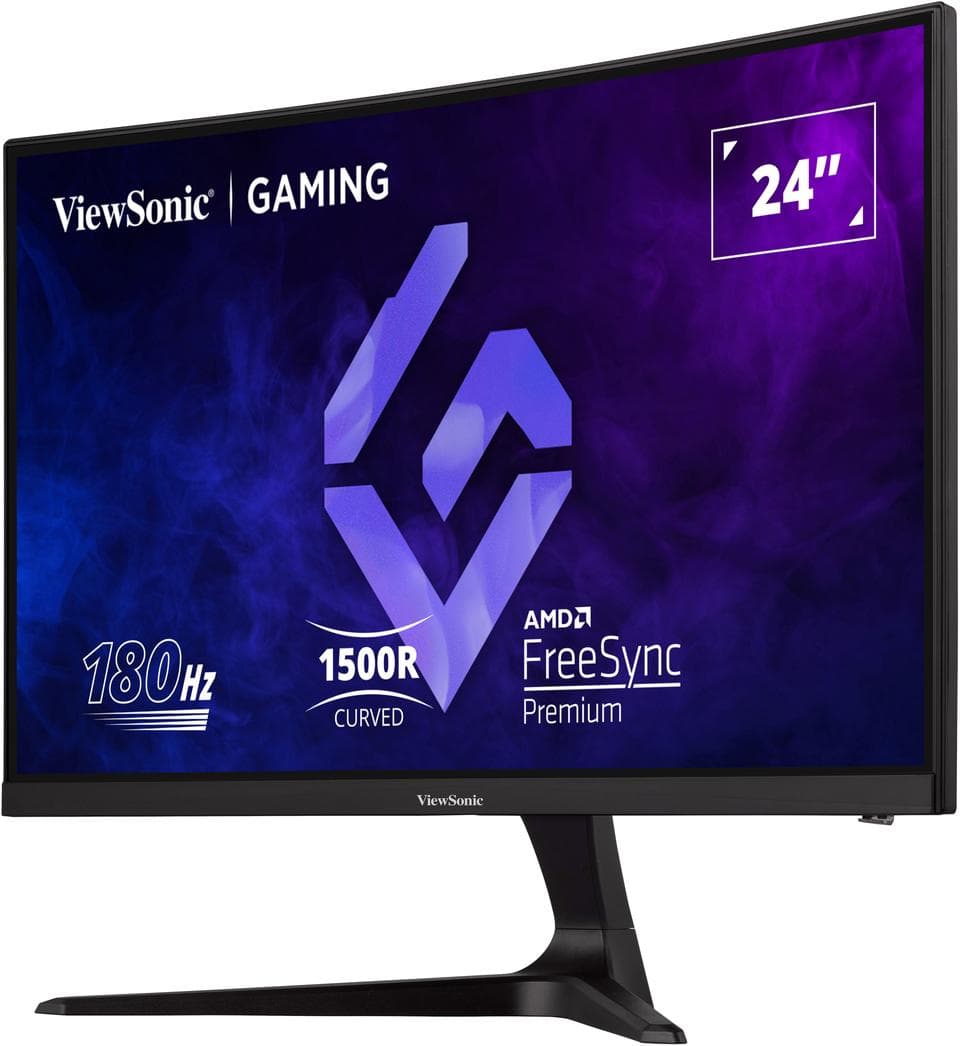 Monitor Consumer ViewSonic VX2418C, 24", 1920 x 1080 pixeli, Black — miniatură