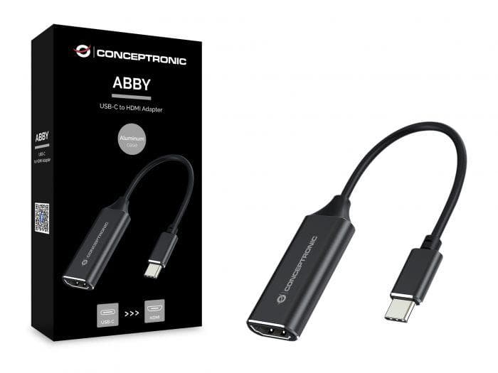 CONCEPTRONIC ABBY03B USB 3.2 Gen 1 HDMI Adapter, 4K30Hz, 198 x 20 x 9 mm — miniatură