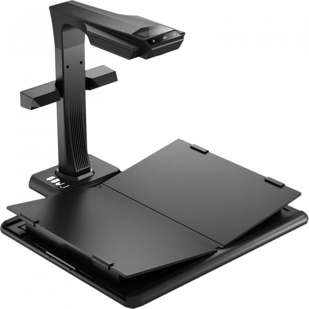 Scanner portabil CZUR M3000 Pro V3, rezolutie 7936 x 5952 pixeli, rezoltuie optica 48MP, rezolutie efectiva 470 dpi, senzor HD CMOS, dimensiune maxima document A3, focalizare fixa, output JPG, PDF, Word, Excel, TIFF, pedala actiune, buton initiere scan, functie video, functie OCR (180+ limbi) — miniatură