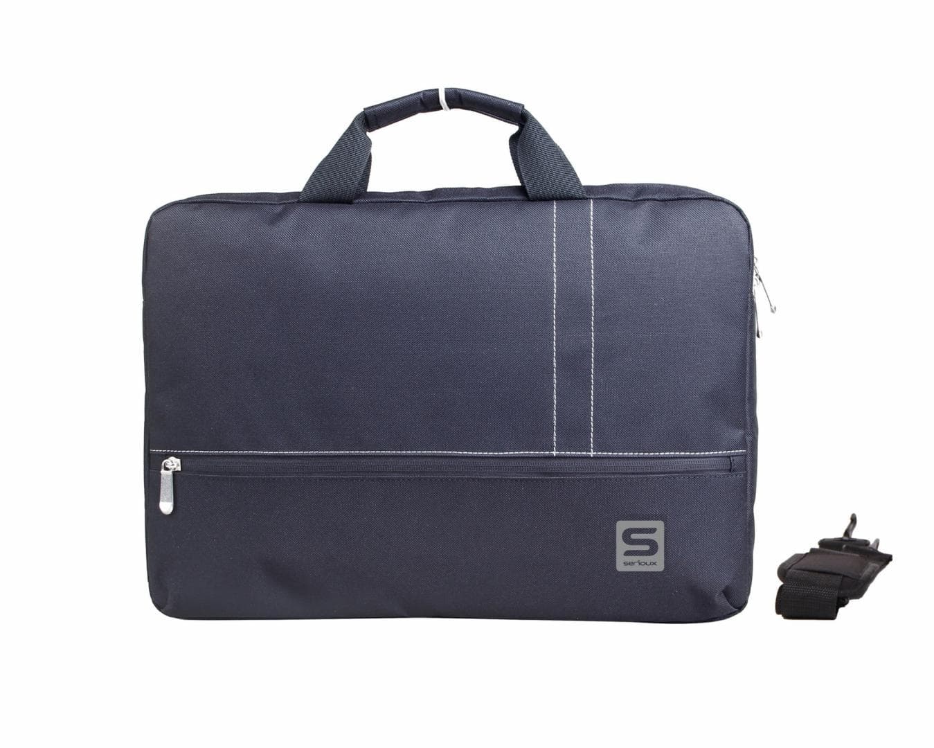 Geanta notebook Serioux, SRX-8915, dimensiuni: 42 x 4.5 x 29.5 cm, compartiment laptop: max 15.6", curea de umar ajustabila, material poliester
