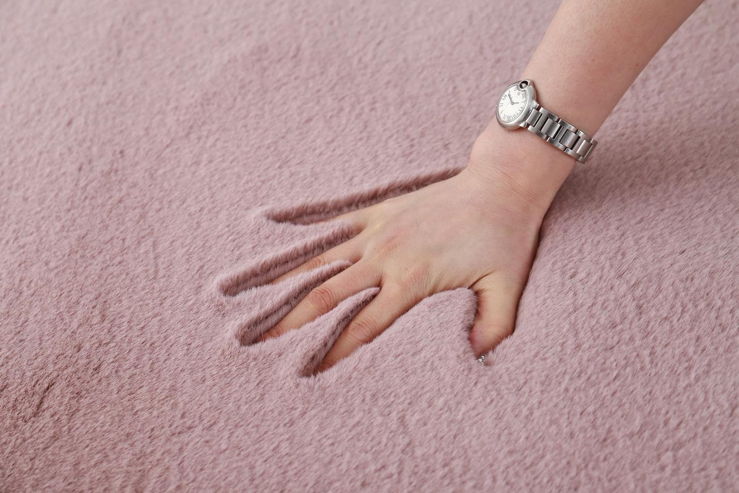 Covor Heinner Shaggy soft blanita Roz Pudra 70x140 cm — miniatură