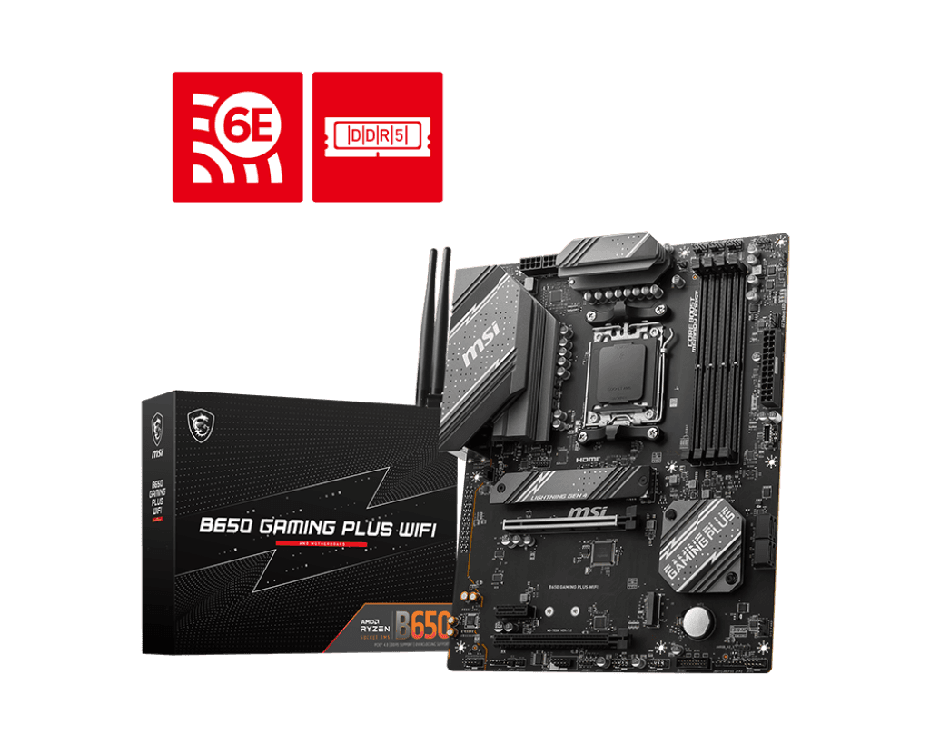 Placa de baza MSI B650 GAMING PLUS WIFI, Socket AM5, DDR5, ATX