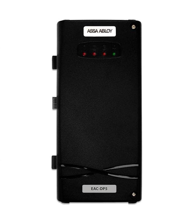 Modul pentru 2 usi unidirectionale  sau 1 usa bidirectionala cu carcasa de plastic, Incedo EAC-DP5 (similar cu EAC-DM5) , se poate folosi pentru o usa cu 2 cititoare intrare/iesire (IN/Out) sau 2 usi cu un cititor intrare (IN), se pot conecta pana la 4 module usa la un singur controller, 2 iesiri