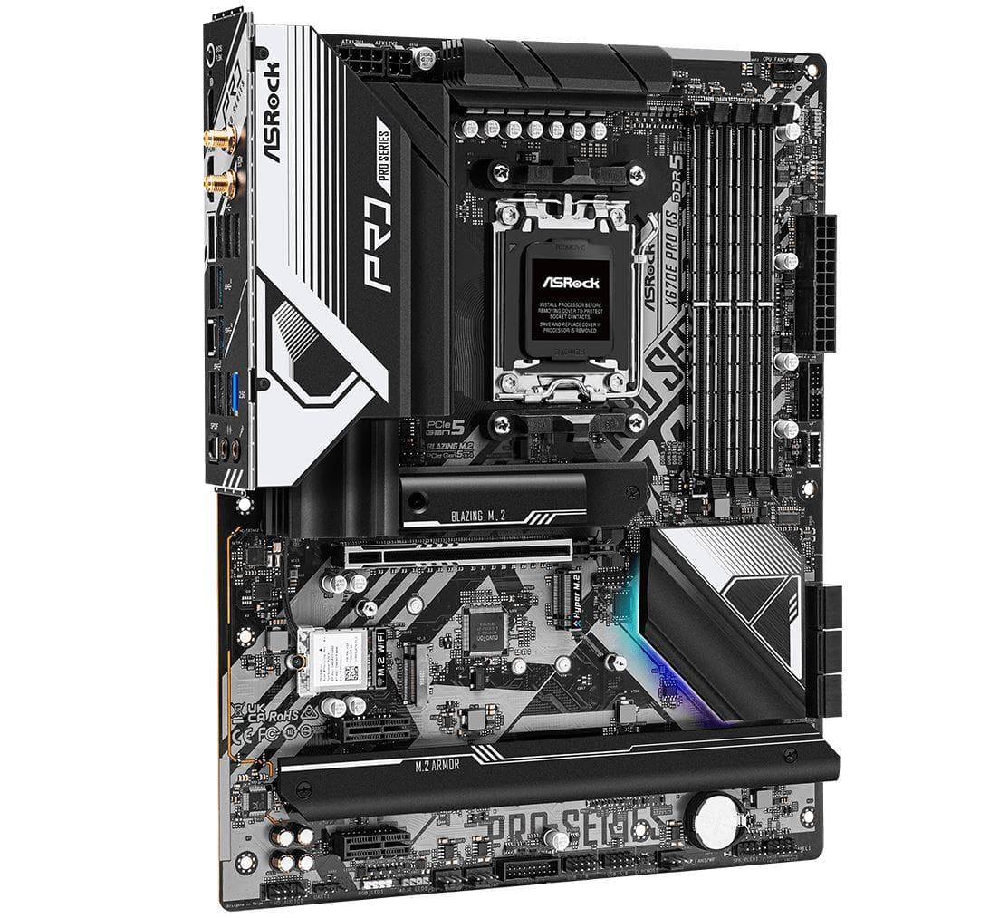Placa de baza ASRock X670E Pro RS, Socket AM5, DDR5, ATX — miniatură