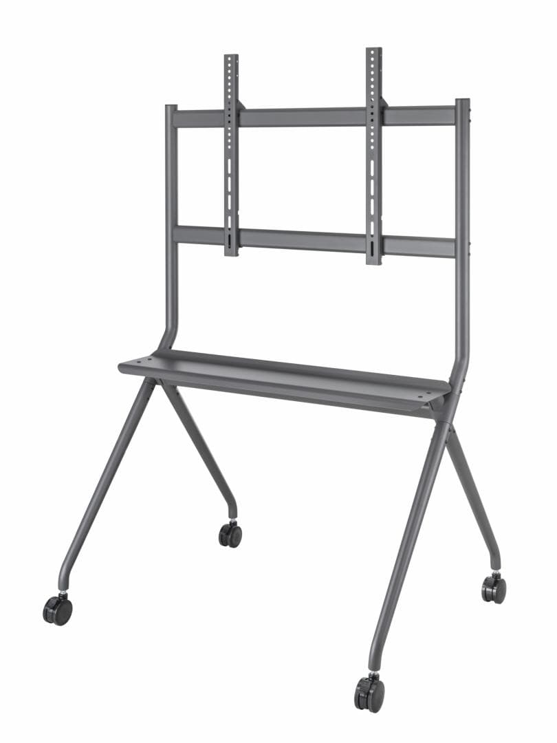 Stand TV mobil Serioux TV15068FW, compatibilitate dimensiune ecran 50"-86, dimensiuni 1067x801x1725mm, VESA: 200x200, 300x200, 400x200, 300x300, 400x300, 400x400, 600x400, 800x400, 600x600, 800x600, greutate maxima suportata 120 kg, tv reglabil in inaltime, greutate maxima suportata raft, 10 kg — miniatură