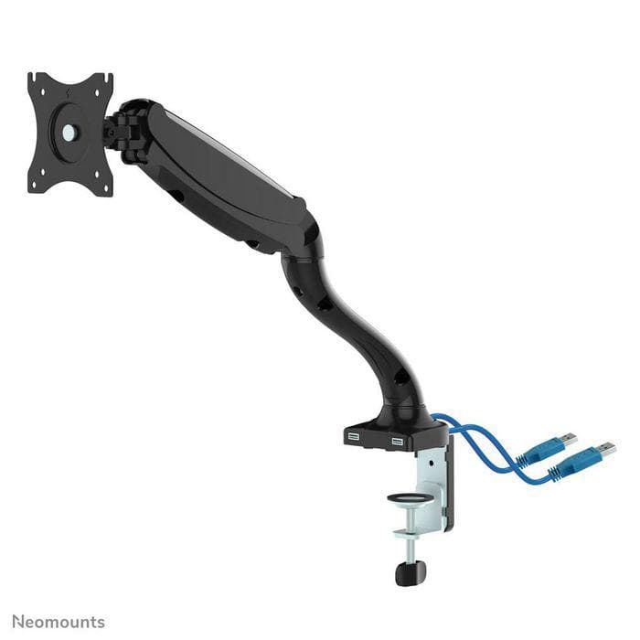 Brat de birou pt monitor Neomounts 10-30” 6kg VESA max 100x100, negru