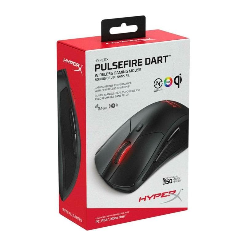 Mouse Gaming Wireless HyperX Pulsefire Dart, 16000 dpi, Negru — miniatură