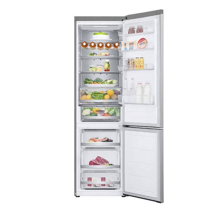 Combina Frigorifica GBV5250DPY, 387 l, No Frost, E-Micom, DoorCooling+, Compresor Smart Inverter, SmartThinQ, Clasa D, H 203 cm, Argintiu — miniatură