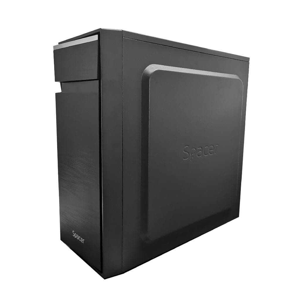 Carcasa SPACER SPCS-OC-TOP, Mid Tower, Black