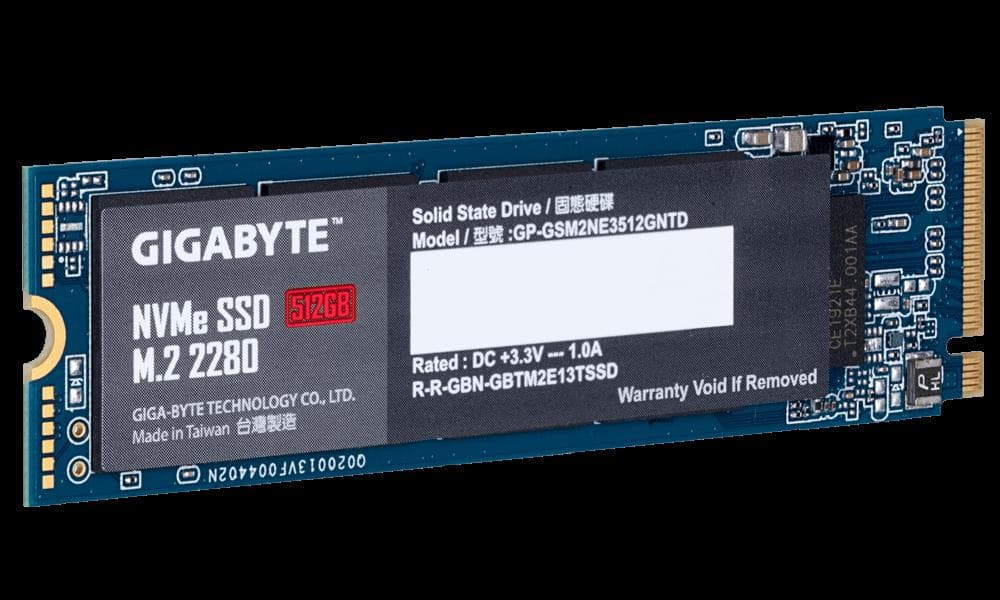 SSD intern GIGABYTE GP-GSM2NE3512GNTD, 512 GB, PCI Express 3.0 x4, NVMe, M.2 — miniatură