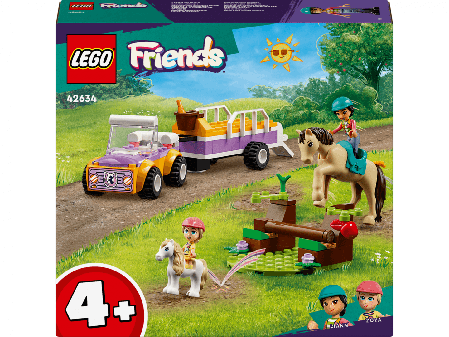 REMORCA CU PONEI SI CAL, LEGO 42634 — miniatură