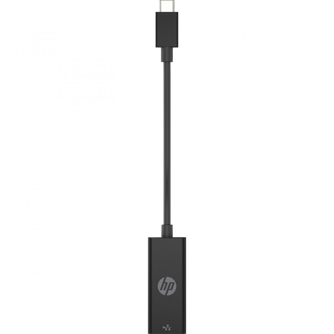 HP Adapter G2 USB-C to RJ45, Dimensiuni: 180 x 20,6 x 16,5 mm, Greutate: 0.02kg, Lungime cablu: 104 mm — miniatură