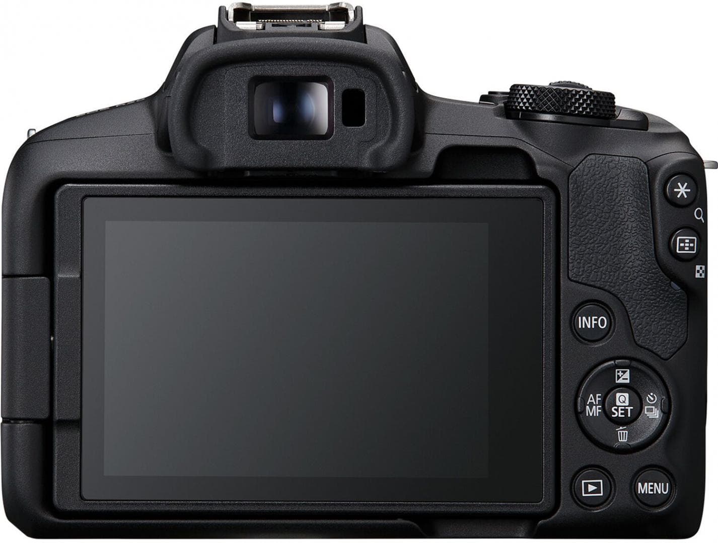 Aparat foto Canon Eos R50 BLACK KIT + Obiectiv RF-S 18-45 + RF-S 75-300mm F4-5.6, mirrorless, 24.2 Megapixeli, Procesor Digic X, Montura RF, Senzor APS-C 22.3 x 14.9mm, Aspect 3:2, Focalizare: Dual Pixel CMOS AF II, 100 % pe orizontală şi 100 % pe verticală (selectare automată), 90 % pe orizontală — miniatură
