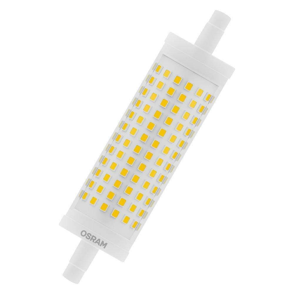 Bec LED Osram LINE, R7s, 18.2W (10W), 2452 lm, lumina calda (2700K), 118mm, Ø29mm — miniatură