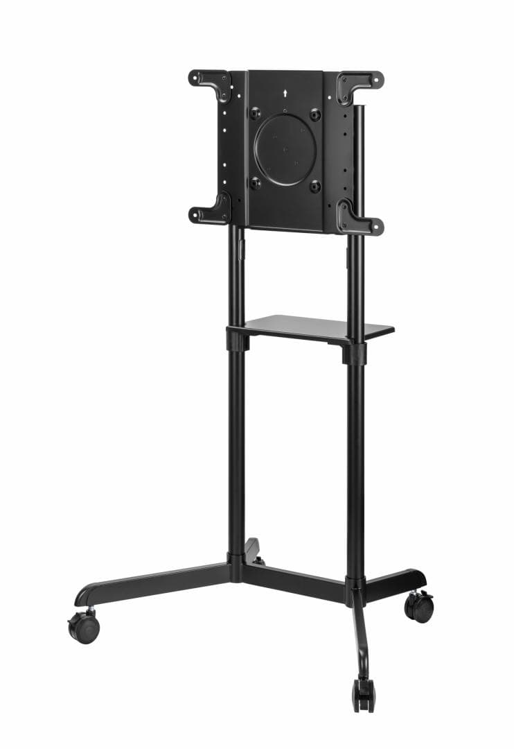 Stand TV mobil Serioux TV11-46TW, parti metalice: Cadru principal vertical, Brațele de prindere VESA, Placa de montaj TV, baza, fixarea se face cu ajutorul accesoriile incluse; dimensiuni: 920x702x1595mm, compatibilitate dimensiune ecran: 37"-70", compatibil VESA: 200x200, 400x200, 300x300 — miniatură