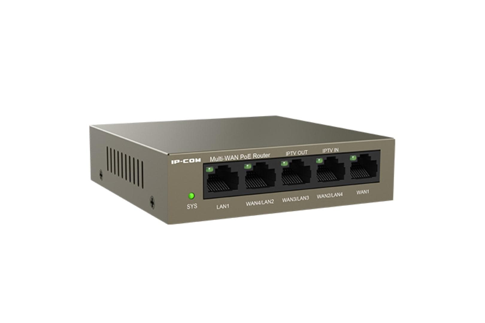 IP-COM 5 PORT CLOUD MANAGED POE ROUTER, M20-POE, Dimensiuni: 100*100* 26mm, Capacitate clienti: 150, NAT (Static IP) 940Mbps/930Mbps, NAT(DHCP) 941Mbps/932Mbps, NAT(PPPoE) 914Mbps/924Mbps, AP Management: 16, VLAN: 4, Procesor Dual core 1.0Ghz, RAM: 128Mb, Flash: 16Mb, Interfata: 5 x GE (Max 4 WAN — miniatură