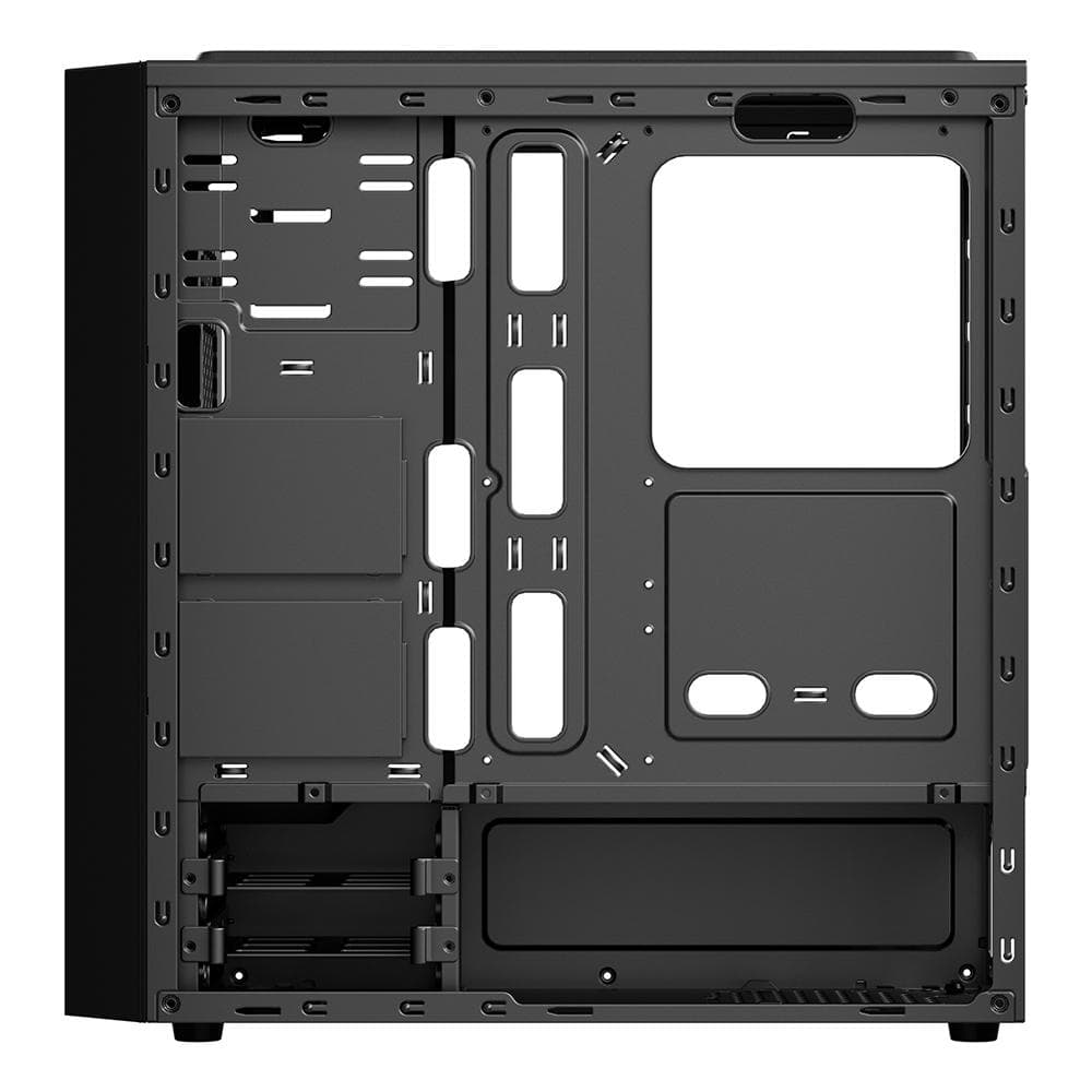 Carcasa SPACER SPCS-GC-TOP-GLASS, Mid Tower, Black — miniatură