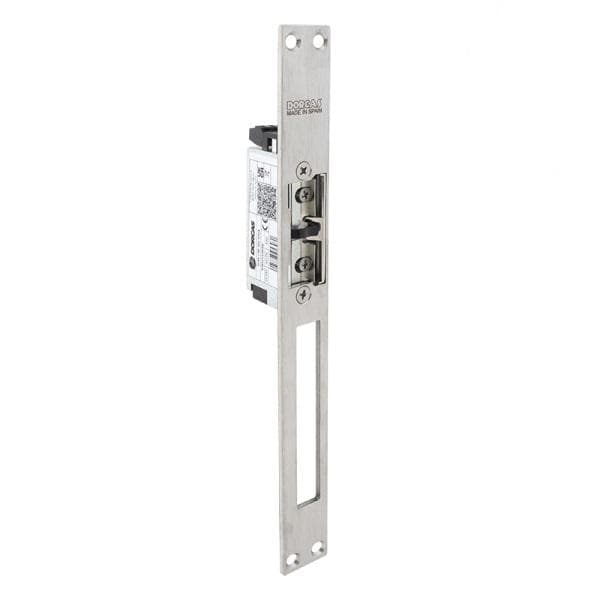 DORCAS-SF99-1-NF305-TOP/YL-X este o yala electromecanica incastrabila rezistenta la foc, EI120, cu suport de montare. • Forta de retinere: 900Kgf • Rezistenta la foc: EI120 • Alimentare: 10~24Vcc/Vca • Consum: 280mA/12Vcc, 140mA/24Vcc • Actionare: Impuls temporizat • Mod functionare: Fail-secure