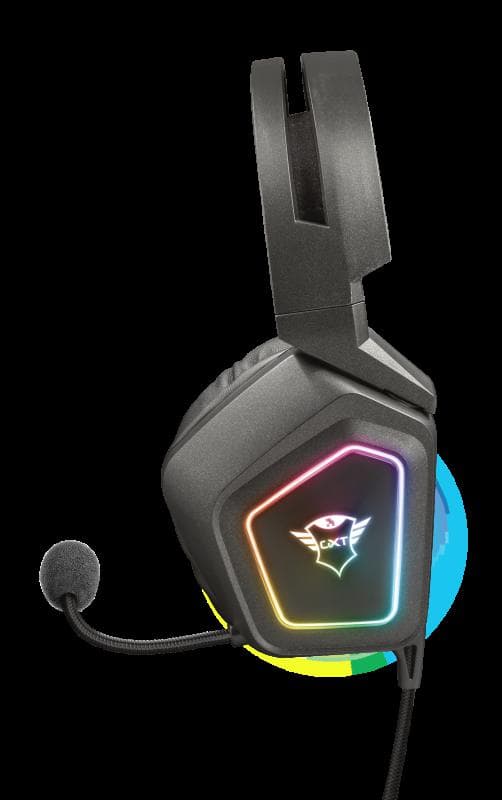 Casti Gaming Head-band Trust GXT 450 Blizz RGB 7.1 Surround, Wired, Negru — miniatură