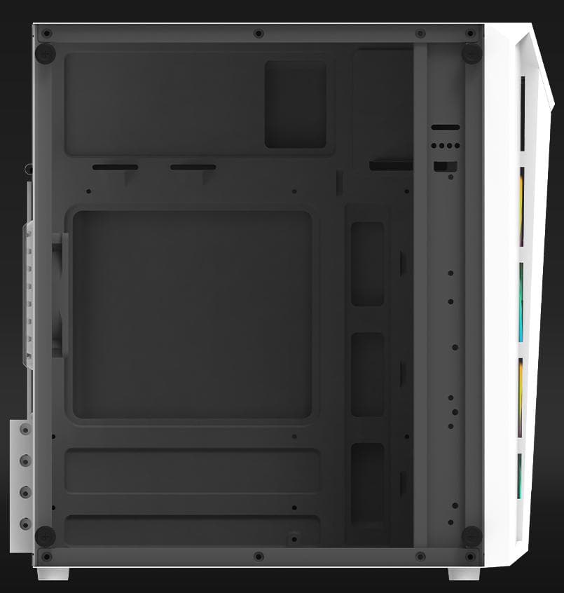 Carcasa AQIRYS BELLATRIX PRO, RGB, Mini Tower, White — miniatură
