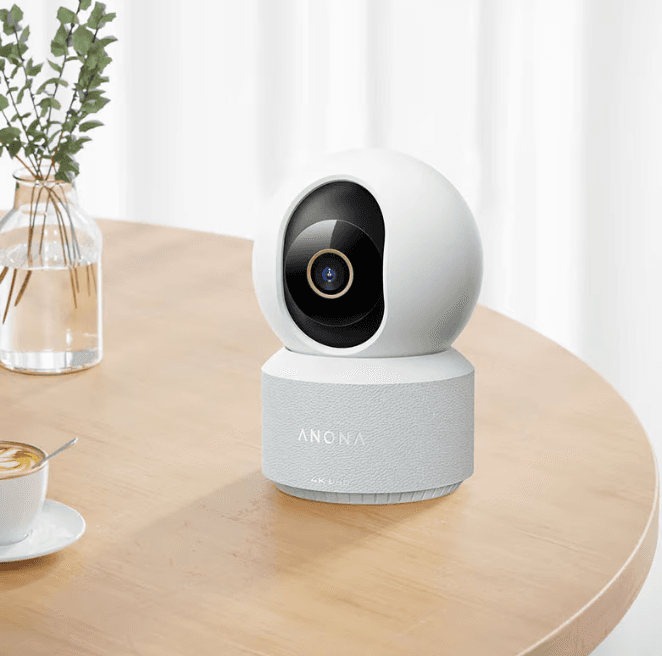 Camera de supraveghere interior ANONA PANO Security Camera 4K UHD, tehnologie AI, Control vocal Google Home, Alexa — miniatură