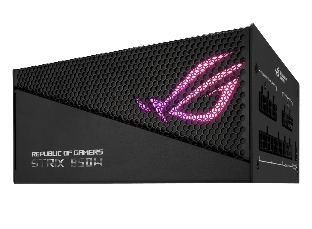 Sursa ASUS ROG Strix 850W Gold Aura Edition, 80+ Gold, RGB, 850W — miniatură
