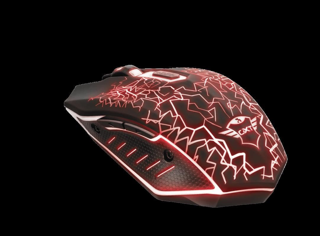 Mouse Gaming Wireless Trust GXT 107 Izza, 2000 dpi, Negru