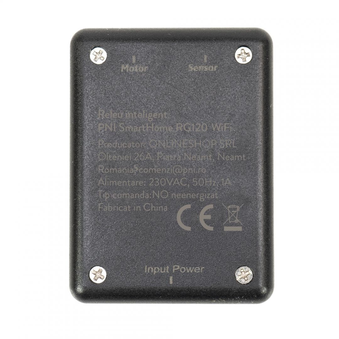 Releu inteligent PNI SmartHome RG120 WiFi pentru comanda deschidere usa garaj/poarta monitorizata prin internet cu App Tuya Smart, compatibil Amazon Alexa si Google Home, deschizător pentru uși de garaj, Alimentare: 5v, Telecomanda: 1 buc, Standard WiFi: IEEE 802.11 b/g/n, Frecventa: Wifi 2.4 GHz — miniatură